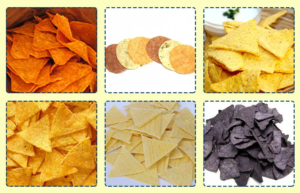 Finished Samples Pictures Of Fried Chip Sun Chips Snack Food Processing Line